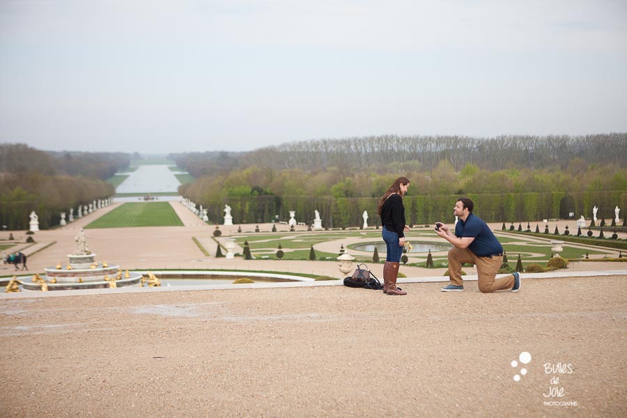 Versailles Gardens surprise proposal - by Bulles de Joie