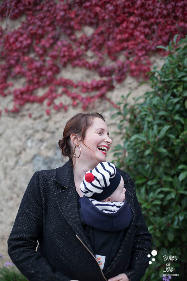 Maman souriant à son enfant - Séance photo famille Automne Yvelines