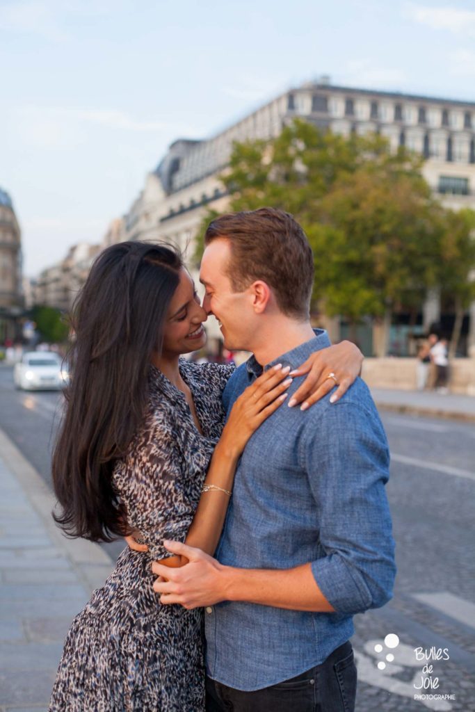 Paris romantic engagement photoshoot