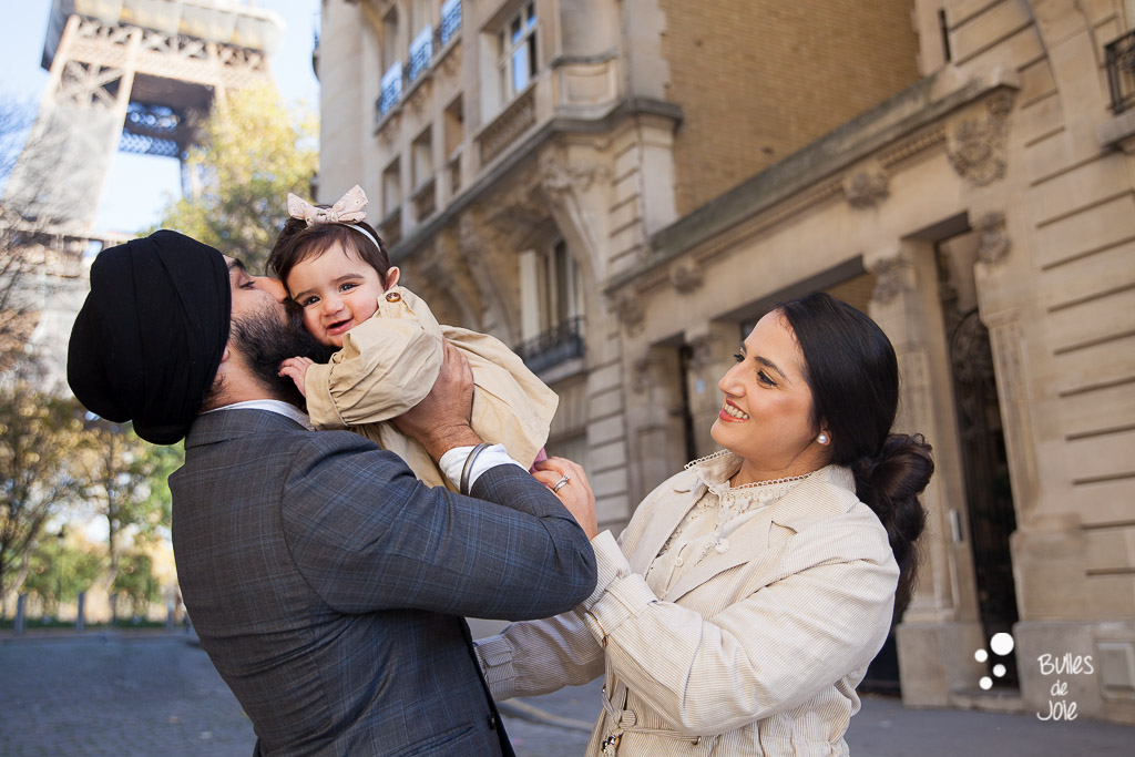 Paris family session with the Eiffel Tower in the background