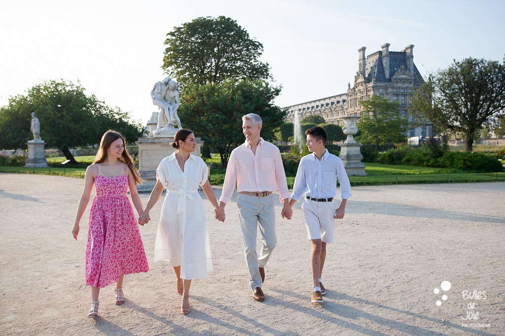 Family Photoshoot Louvre and Tuileries Gardens